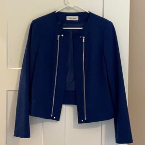 Calvin Klein women’s jacket,size 10, blue, hardly worn great condition